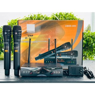 Micro không dây 883 karaoke mic sân khấu cao cấp chất âm khỏe mạnh mẽ, dàn âm thanh karaoke cao cấp, chống hú-rít