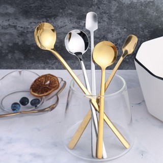 Thìa cà phê muỗng cafe inox 304 mạ vàng không gỉ, không bong tróc phong cách Hàn Quốc sang trọng Lotida