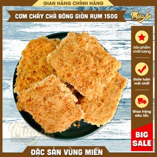 Cơm cháy chà bông cay nhẹ 150g,Cơm cháy ruốc chà bông, Cơm cháy hút chân không