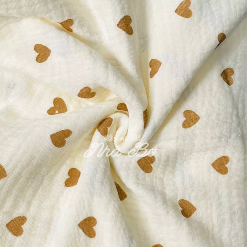 THANH LÝ 1 MÉT VẢI XÔ MUSLIN HOẠ TIẾT 2 LỚP LOẠI 1 GIAO HOẠ TIẾT NGẪU NHIÊN