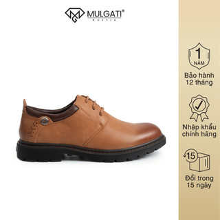 Giày da nam MULGATI Comfort buộc dây da trơn - NW80667