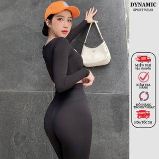 Áo dài tay thể thao Helios sẵn mút đầy đặn nâng đỡ tốt khi tập gym, yoga, aerobic