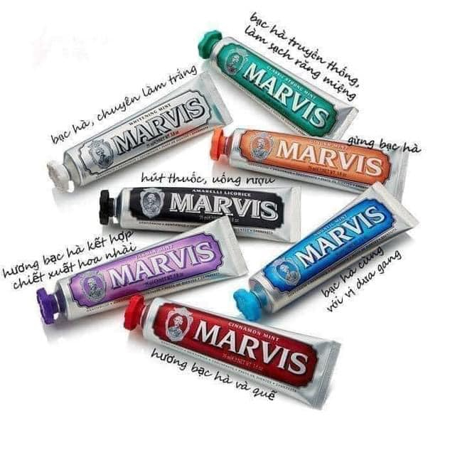 Kem Đánh Răng Marvis Toothpaste - Đầy Đủ Mùi Hương