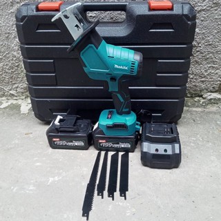 Máy cưa kiếm cầm tay dùng pin 18V - 21V không chổi than tặng kèm 4 lưỡi