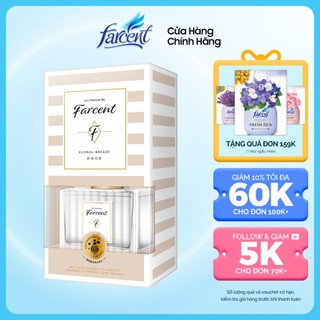 Bộ tinh dầu nước hoa khuếch tán hương Hoa cỏ xanh cao cấp thơm phòng khách, phòng ngủ Farcent 120ml