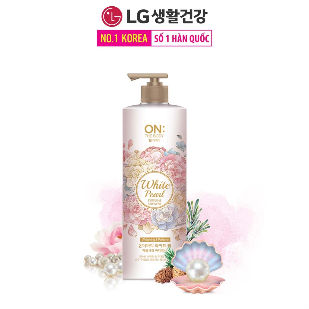 [Chỉ còn 145.000] Sữa tắm hương nước hoa The Body Perfume White Pearl bột ngọc trai 1000gr