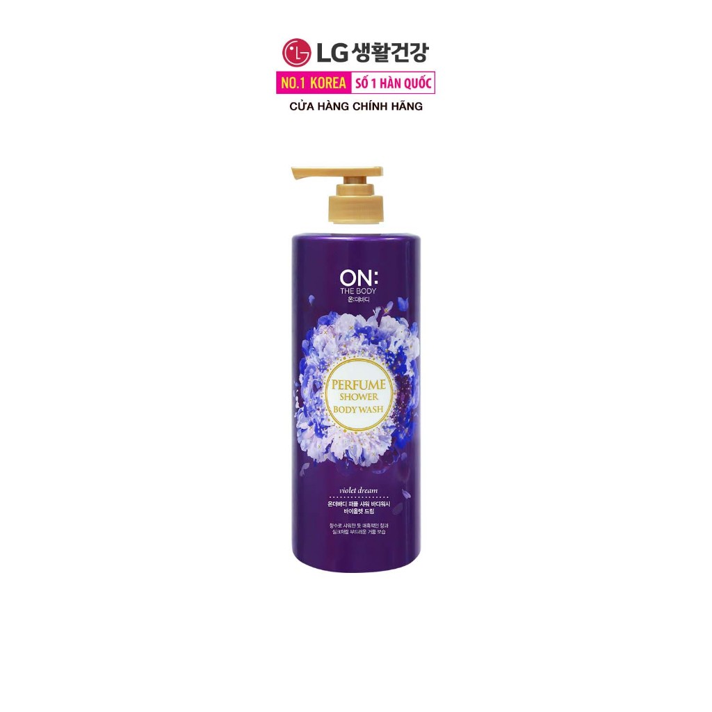 [Chỉ còn 145.000] Sữa tắm dưỡng ẩm hương nước hoa On: The Body Perfume Violet Dream 1000g