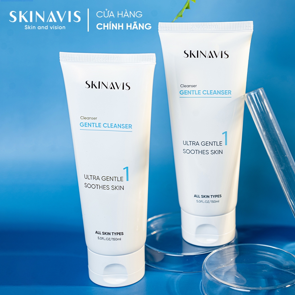 Sữa rửa mặt Skinavis Gentle Cleanser - Sữa rửa mặt làm sạch sâu dịu nhẹ - 150ml