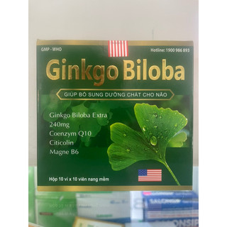 Ginkgo Biloba - 100 viên - giúp bổ sung dưỡng chất cho não