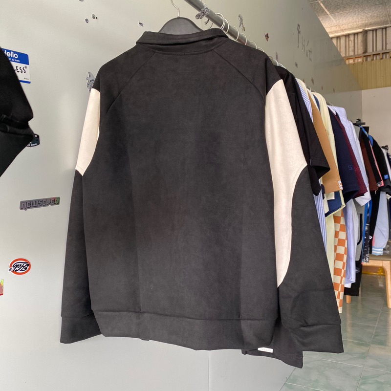 Áo Polo Tay Dài Luminos Da Lộn Form Vừa Vặn