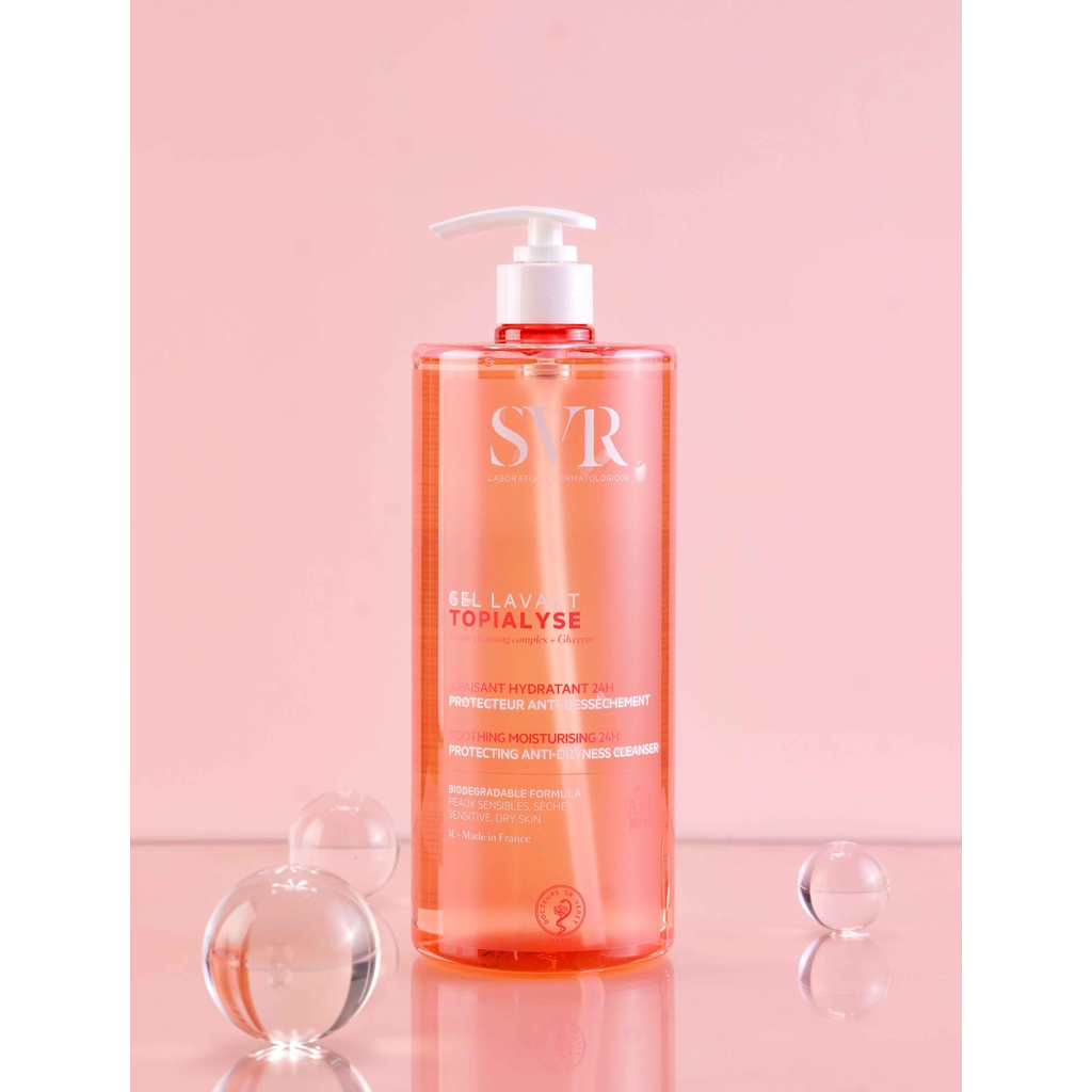 Combo Sữa rữa mặt SVR Topialyse Gel Lavant Dành Cho Da Khô Và Nhạy Cảm 400ml Tặng SRM SVR Topialyse Gel Lavant 55ml