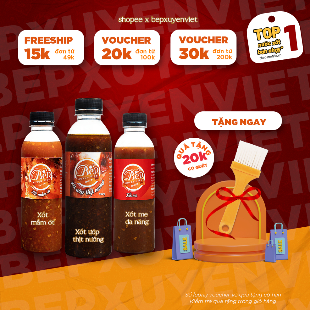 Các loại sốt của Bếp Xuyên Việt, sốt ướp thịt nướng, sốt me, sốt mắm ớt