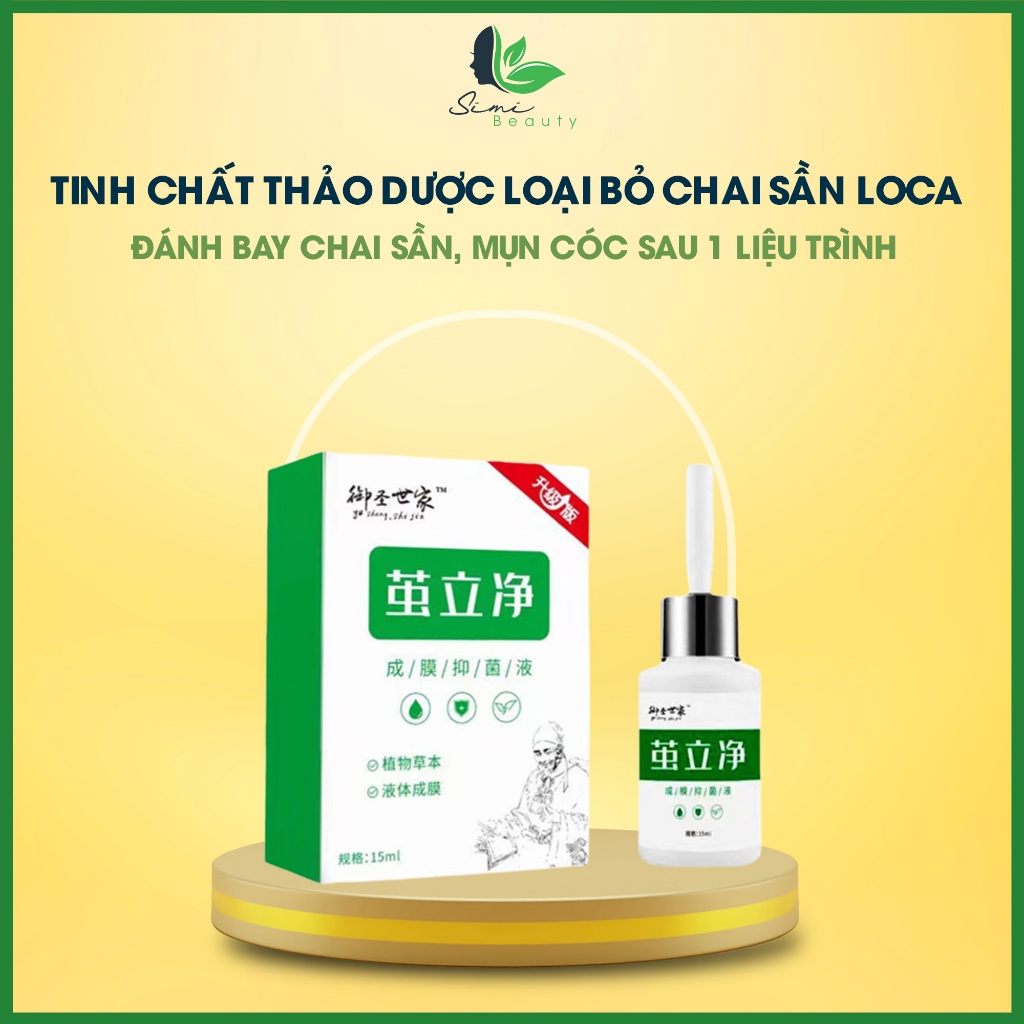 Tinh chất thảo dược loại bỏ chai sần LOCA 15ml - Bật gốc mụn cóc, hỗ trợ tình trạng chai sần lòng bàn chân, bàn tay