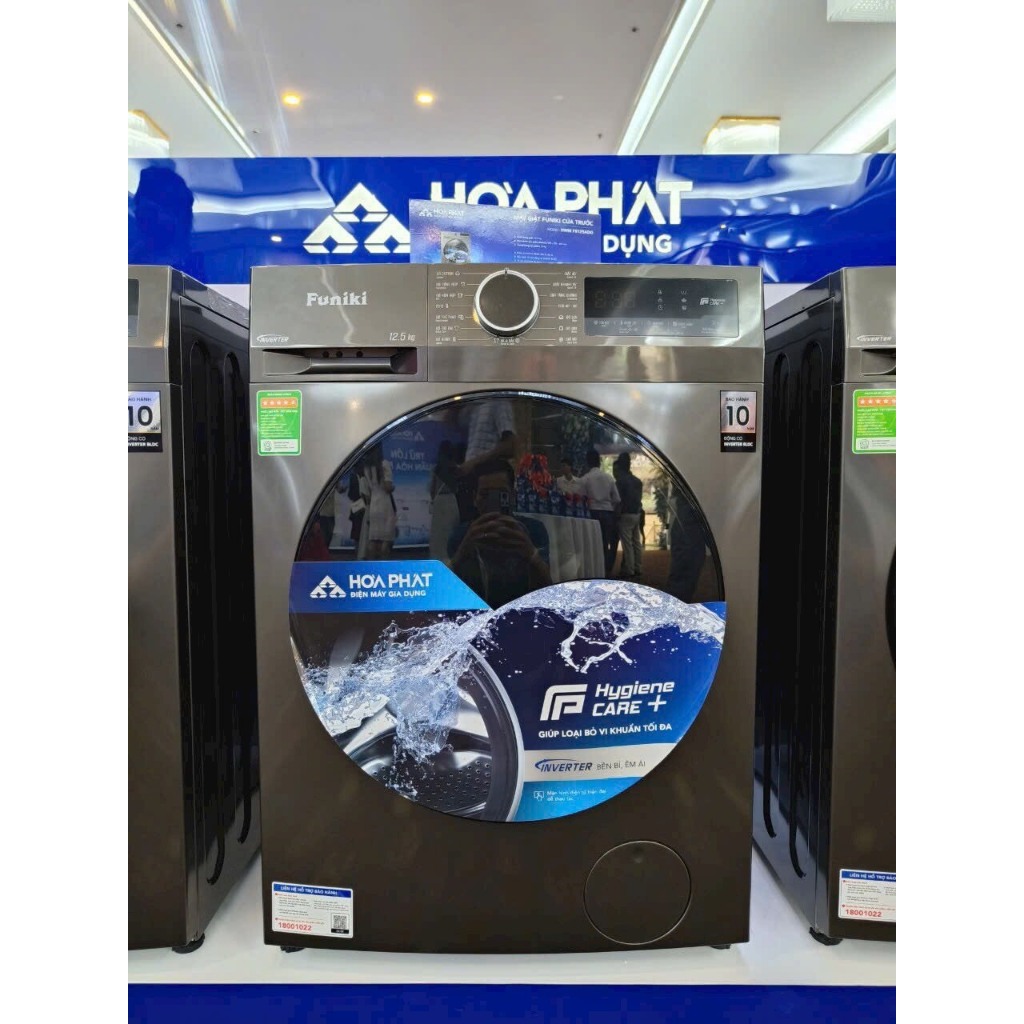 Máy giặt Funiki HWM T685ABG 8.5 kg cửa trên màu đen – Model 2023, bảo hành chính hãng 24 tháng