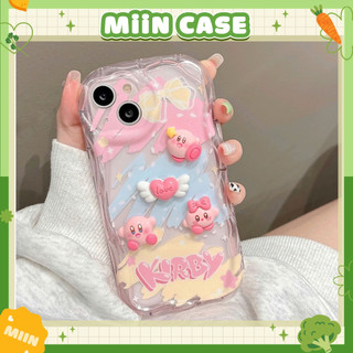 Ốp Lưng iPhone Kirby Gắn Charm Nổi 3D, Kèm Dây Đeo, Chống Sốc, Bảo Vệ Camera - iP 7/8/Plus/X/XS/11/12/13/14/15/Pro/Max