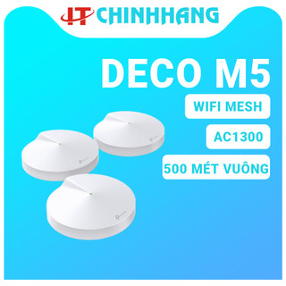 Tp-link deco m5 3 pack - hệ thống wi-fi mesh cho gia đình ac1300