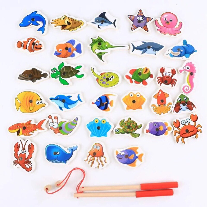 Đồ chơi câu cá gỗ