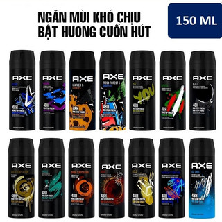 FULL 7 MÙI  Xịt khử mùi toàn thân Axe - 150ml