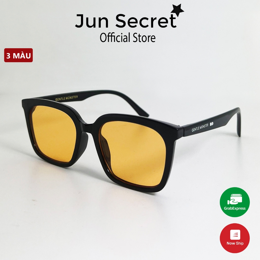 Mắt kính râm nữ thời trang uniex nam nữ dáng vuông thương hiệu Jun Secret  chất nhựa tốt - chống uv an toàn bảo vệ mắt