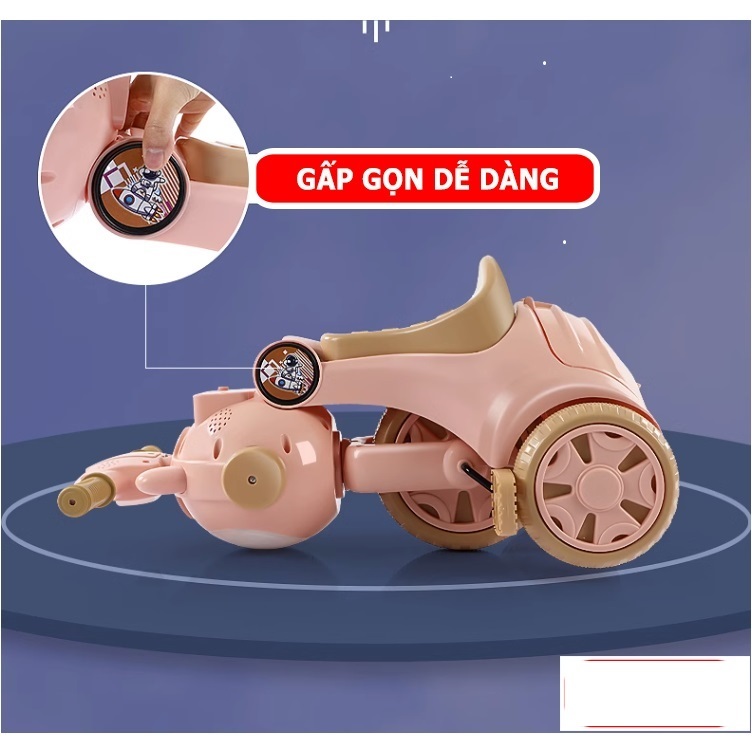 Xe đạp 3 bánh phi hành gia cho bé 2-5 tuổi