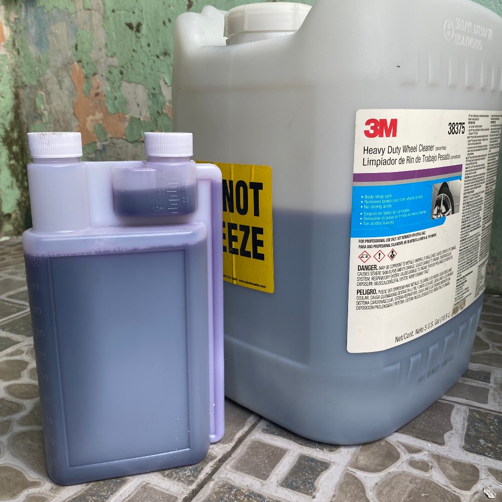 Dung dịch vệ sinh mâm ô tô, xe máy, vệ sinh lazang, tẩy rửa vết bẩn cứng đầu 3M Heavy Duty Wheel Cleaner 38374 can 3.78l