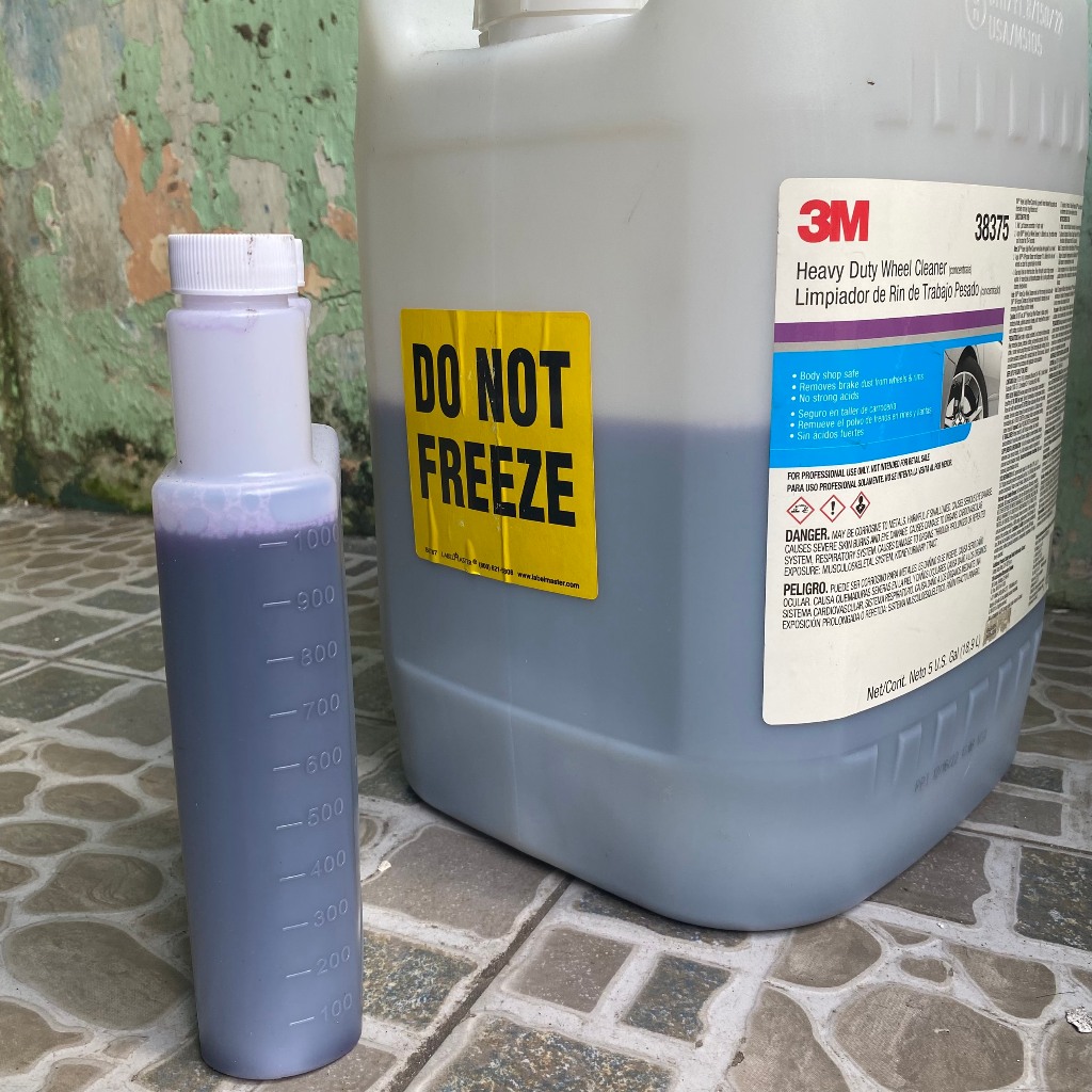 Dung dịch vệ sinh mâm ô tô, xe máy, vệ sinh lazang, tẩy rửa vết bẩn cứng đầu 3M Heavy Duty Wheel Cleaner 38374 can 3.78l
