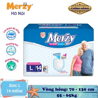  Tã quần người lớn MERZY Size M16 L14 XL12 tã người lớn chống tràn bỉm người già khô thoáng 