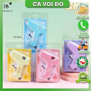 Súng bắn keo Silicon, súng bắn keo nến nhiều màu sắc dễ thương. súng keo nến mini nóng nhanh 20w ss-16745