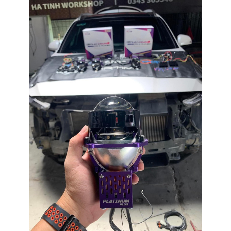 BI LED LASER TITAN PLATINUM PLUS MẪU MỚI NHẤT 2023 nhiệt màu 5000K - HÀNG CHÍNH HÃNG 100%