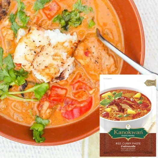 Cà ri đỏ 50g Kanokwan Thái Lan - Red Curry Paste