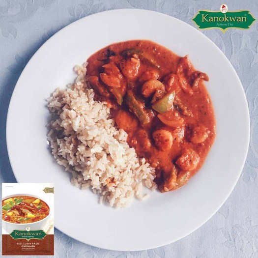 Cà ri đỏ 50g Kanokwan Thái Lan - Red Curry Paste