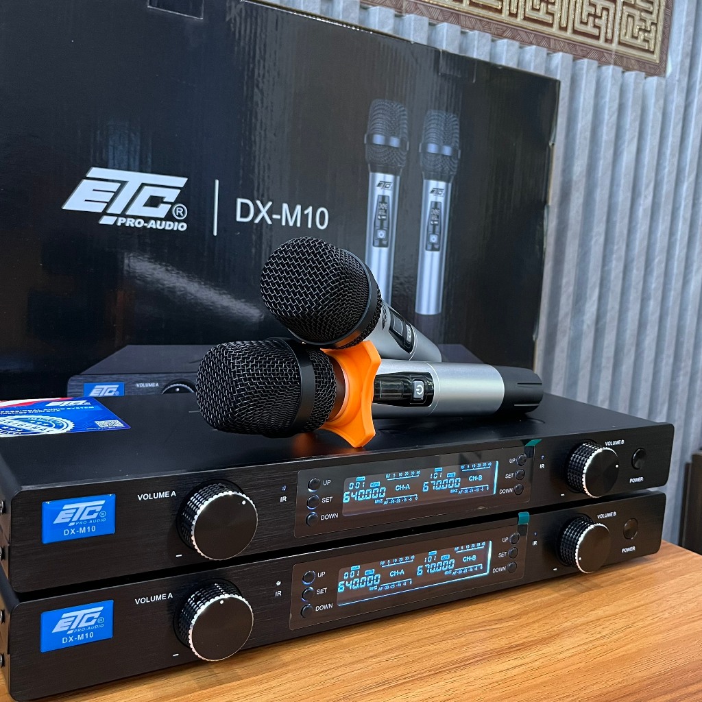 Micro không dây chuyên sự kiện ETC DX M10 chính hãng bảo hành 12 tháng