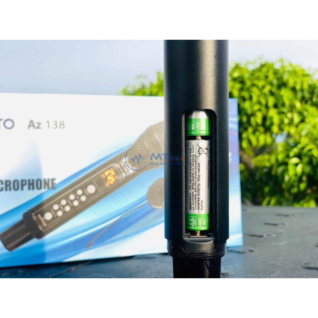 Micro Đa Năng AZpro Az138 Chỉnh Bass, Treble, Echo, Âm Lượng Ngay Trên Thân Mic Phù Hợp Với Amply, Loa Kéo, Mixer