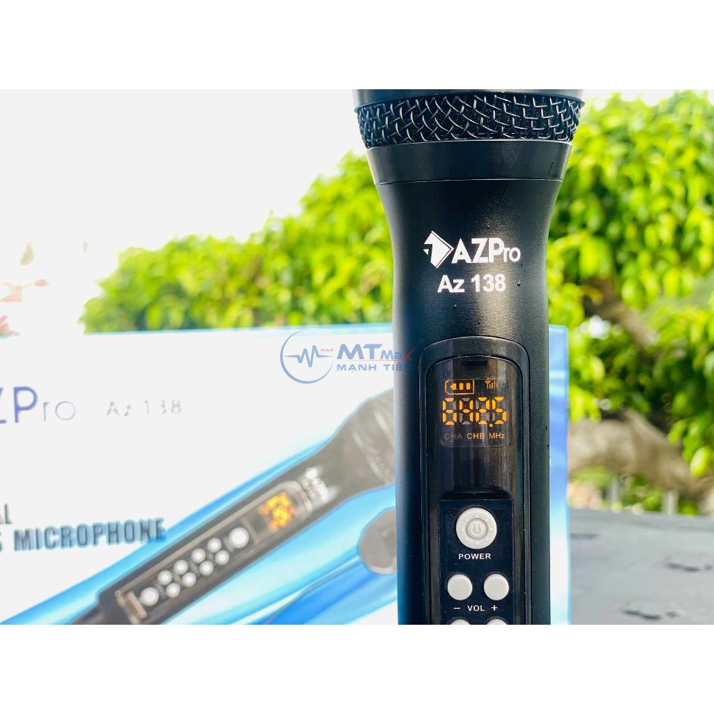 Micro Đa Năng AZpro Az138 Chỉnh Bass, Treble, Echo, Âm Lượng Ngay Trên Thân Mic Phù Hợp Với Amply, Loa Kéo, Mixer