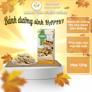 Bánh ăn kiêng HAPIKI Hộp 120g phù hợp cho người tiểu đường, kiêng đồ ngọt