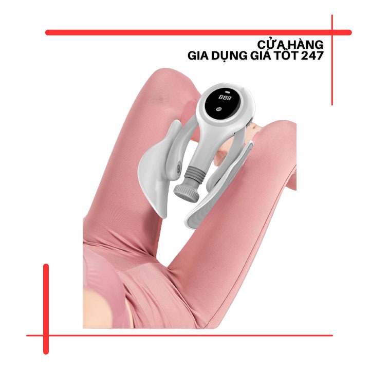 Máy tập cơ đùi, săn cơ giảm béo, máy tập xương chậu có đếm số màn hình LED