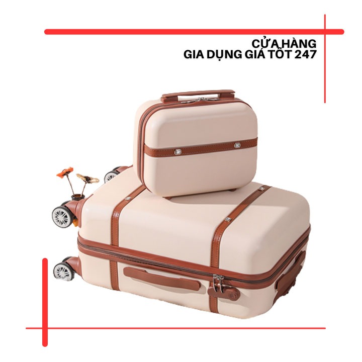 Vali đôi cao cấp tiện lợi có khóa chống trộm kích thước 20inch, túi đựng hành lý du lịch, dã ngoại, công tác