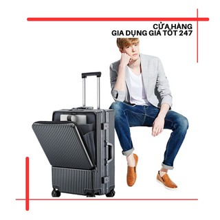 Vali khung nhôm cao cấp 20icnh ,vali du lịch có cổng USB, vali du lịch thời trang