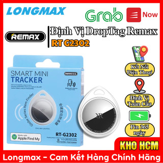 Định Vị Mini DropTag Remax RT G2302, Pin Dùng 1 Năm, Định Vị Không Giới Hạn Khoảng Cách, Chống Nước
