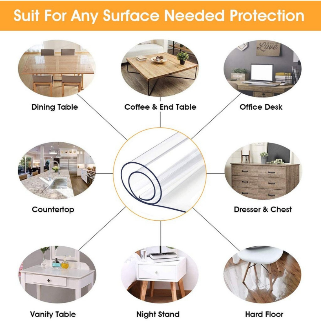 Nhựa PVC 0.3mm,0.5mmx10m dùng làm tấm che, trải bàn