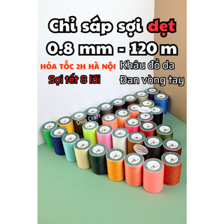 Chỉ sáp 0.8 mm galaces sợi dẹt