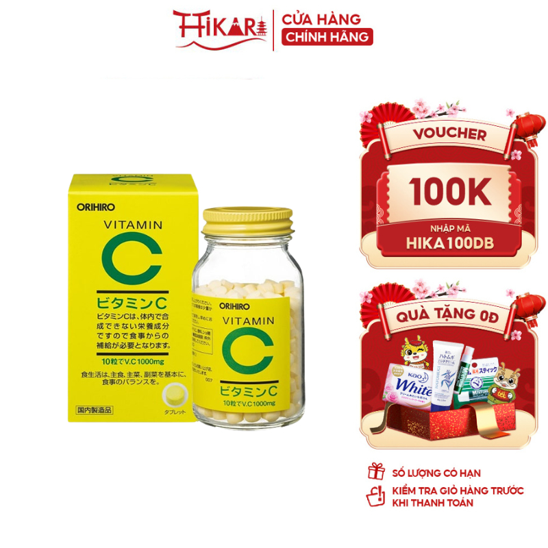 Viên uống Vitamin C Orihiro 300 viên