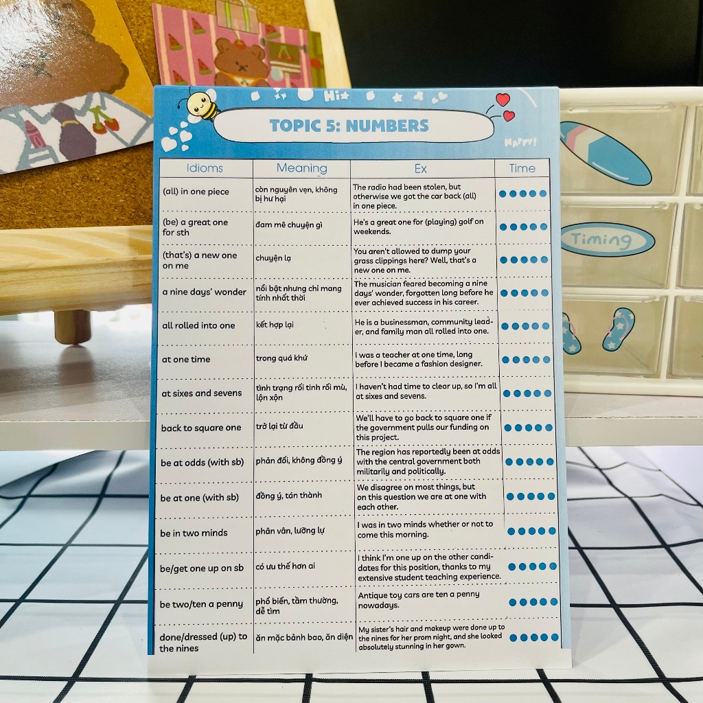 Takenote 1500+ Idioms và Collocations theo chủ đề thông dụng nhất