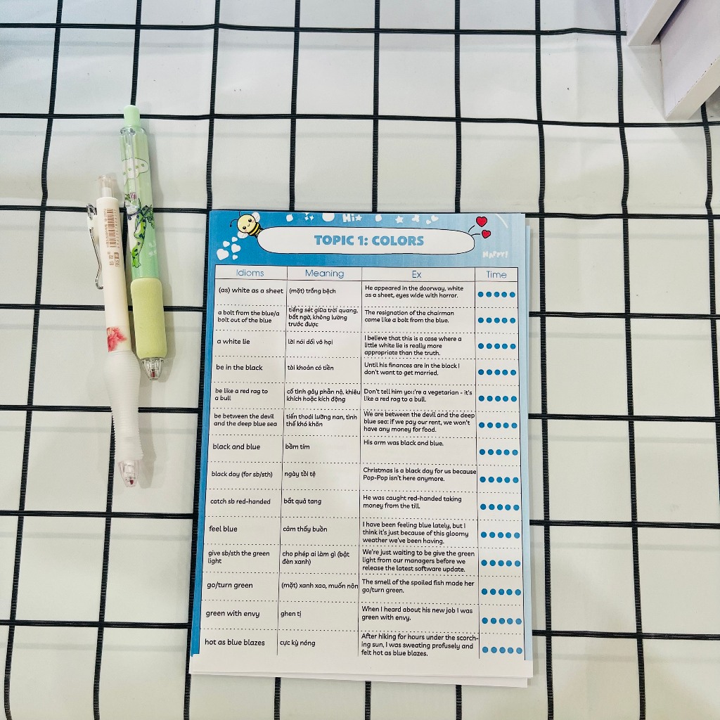 Takenote 1500+ Idioms và Collocations theo chủ đề thông dụng nhất