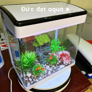 Bể cá MJ 260 đủ bộ đèn, máng lọc, máy lọc cho cá cảnh, bể đúc có nắp