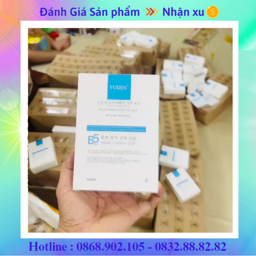 Mặt nạ B5x2, cấp ẩm. dưỡng da, hộp 10 gói