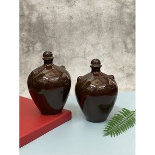 Chai rượu, nậm rượu, Bình rượu gốm sứ Bát Tràng tráng men có dung tích 750ml có nắp đậy kín