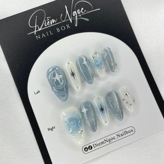 24 Nailbox Thiết Kế Mẫu Thạch Xanh Mắt Mèo