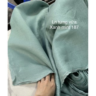 Vải linen Tưng 💯 pure linen tông xanh