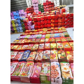 Combo 50 bao lì xì truyền thống tết giáp thìn 2024